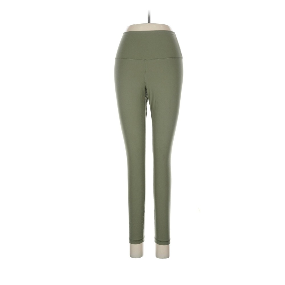 Everlane ReNew High-Waisted Leggings Olive Green Size M Recycled Nylon Active